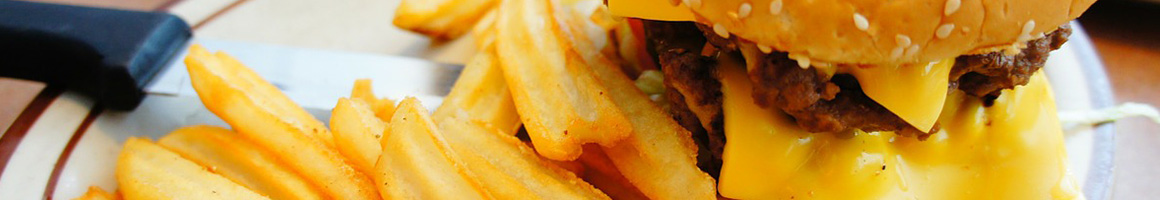 Eating American (Traditional) Burger Fast Food at Biddie Banquet restaurant in Orangeburg, SC.